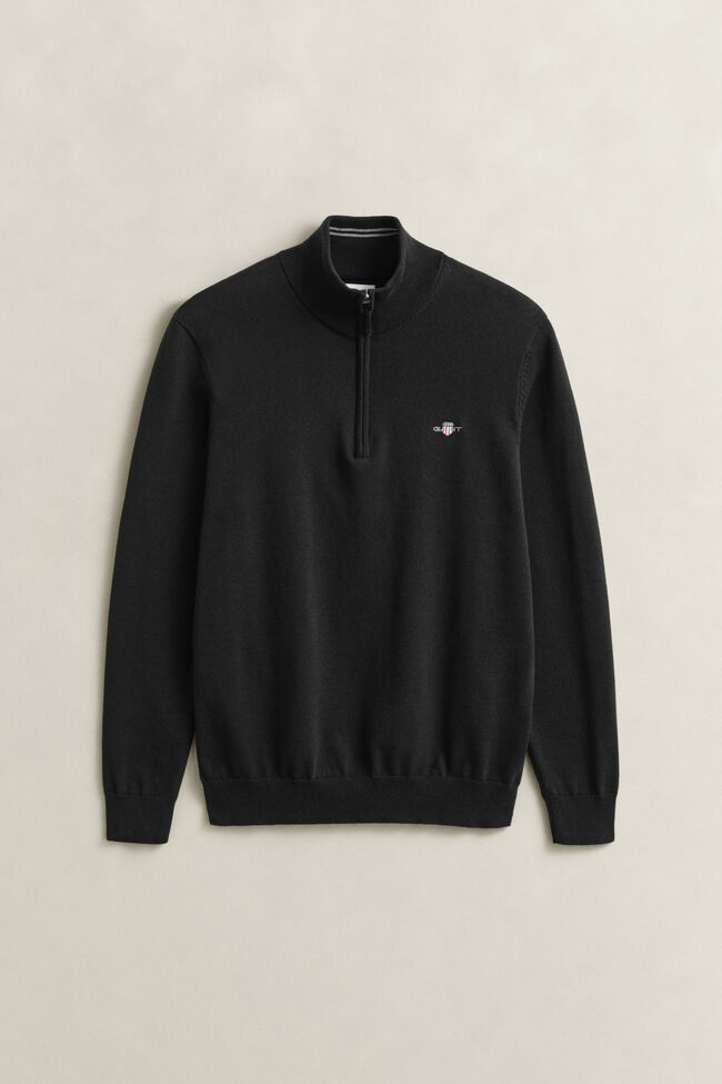 Klassisk bomullstr&ouml;ja med dragkedja vid hals&ouml;ppningen