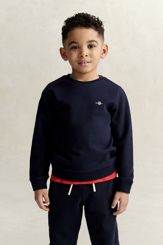 Kids sweatshirt med sk&ouml;ldemblem