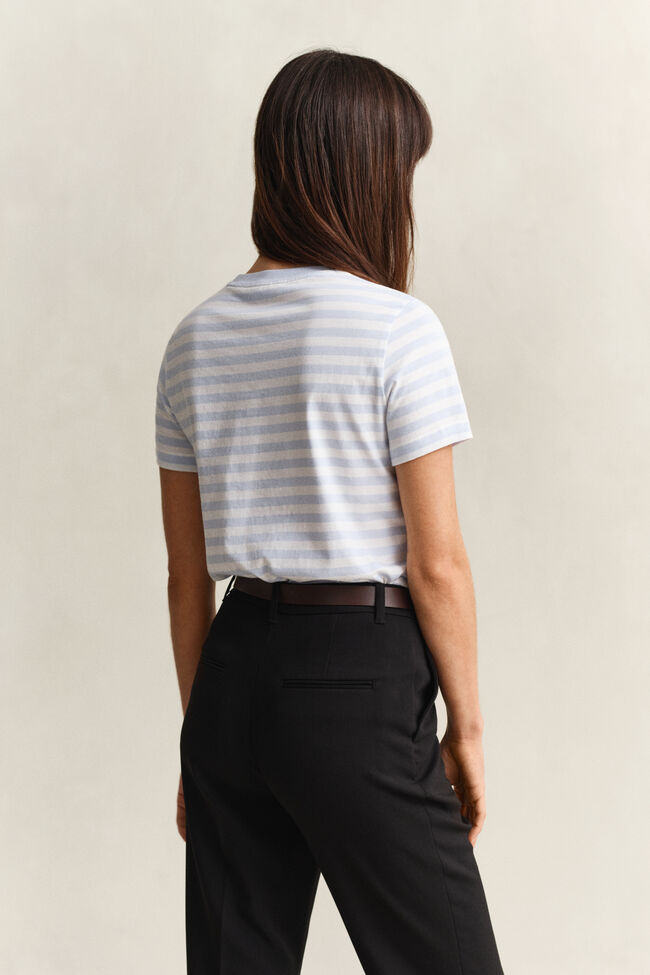 Shield randig T-shirt