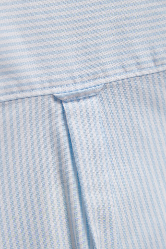 Boys randig oxfordskjorta med sk&ouml;ldemblem