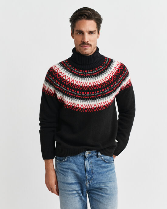 Polotr&ouml;ja med Fair Isle-m&ouml;nster