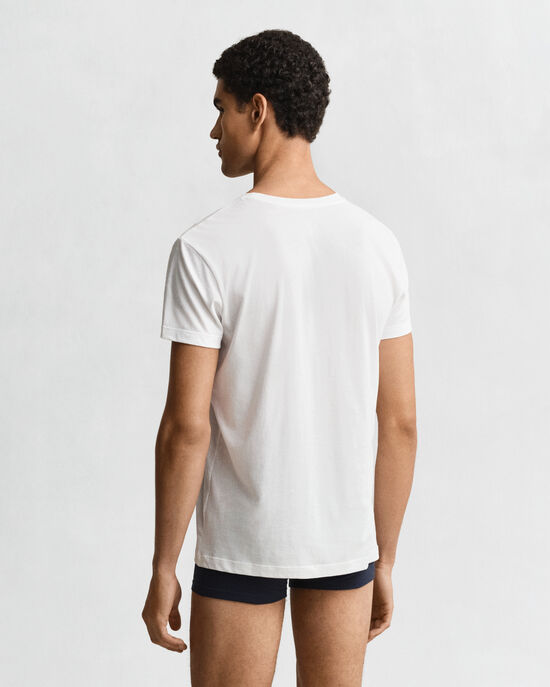 Tv&aring;pack rundhalsade T-shirtar