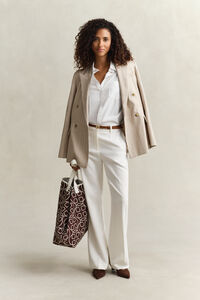 Relaxed fit klassisk poplinskjorta