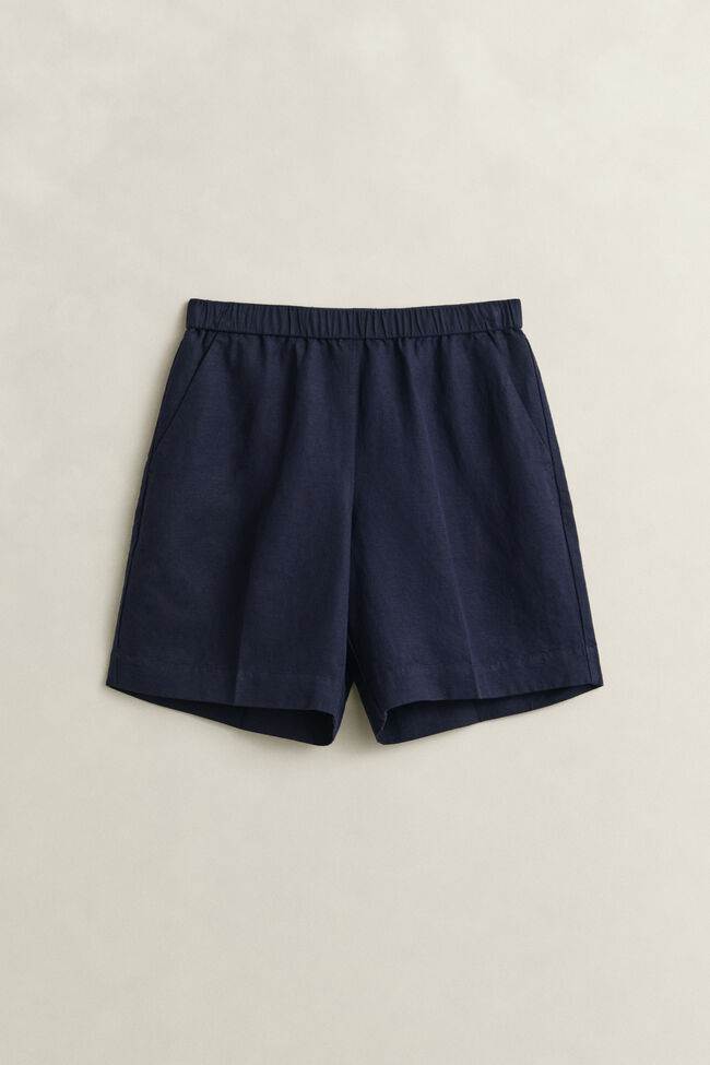Shorts i linneblandning