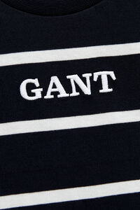 Boys randig T-shirt med logo