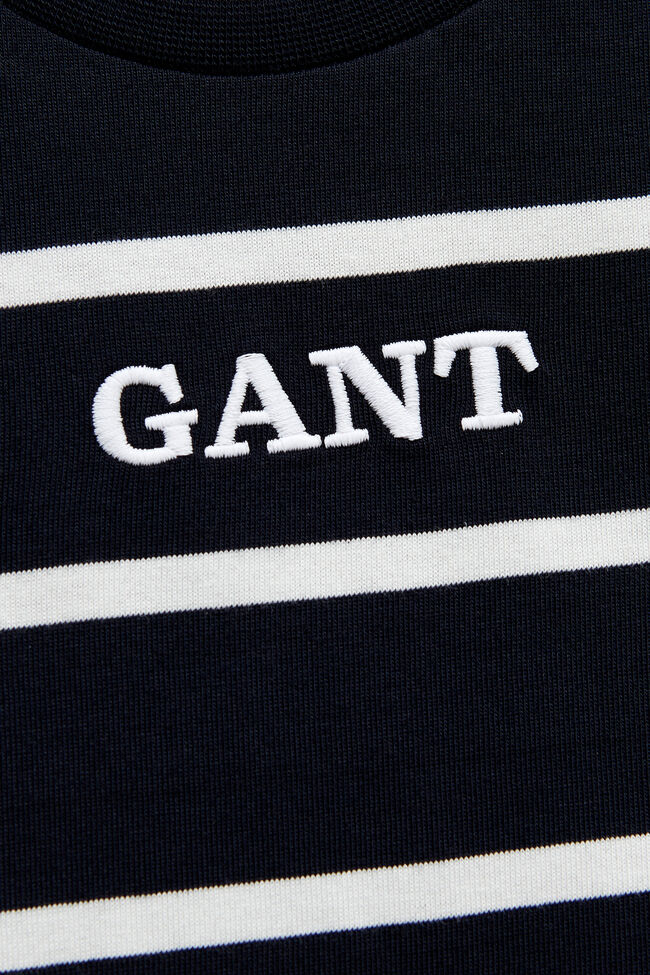 Boys randig T-shirt med logo