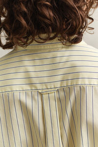 Regular fit klassisk randig poplinskjorta