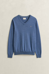 Klassisk V-ringad bomullstr&ouml;ja