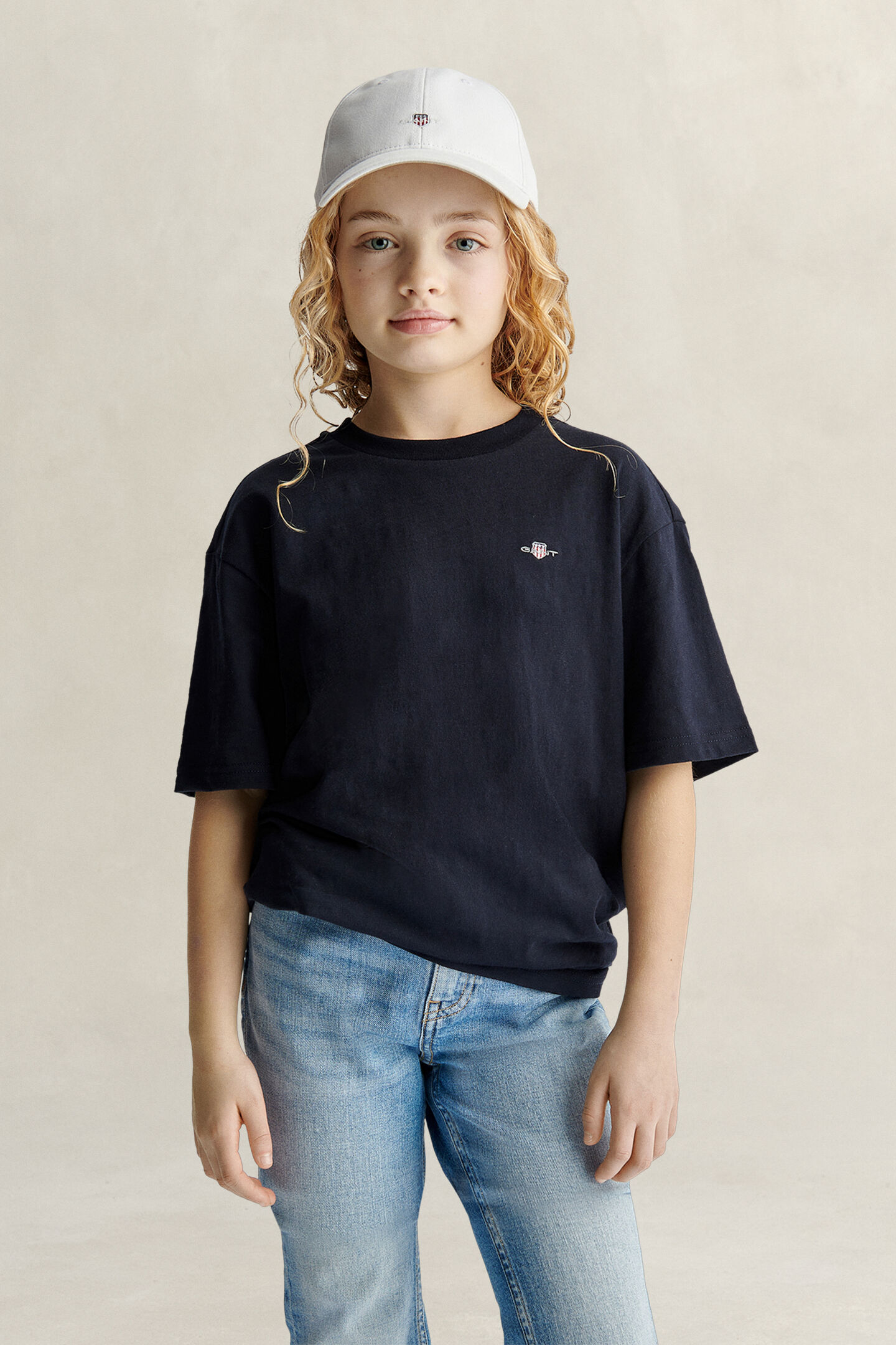 Teen Girls grovspunnen T-shirt