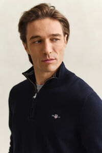 Klassisk bomullstr&ouml;ja med dragkedja vid hals&ouml;ppningen