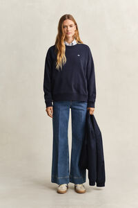 Shield sweatshirt med rund hals