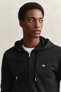 Shield hoodie med dragkedja