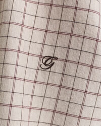 Relaxed fit rutig skjorta i borstad flanell