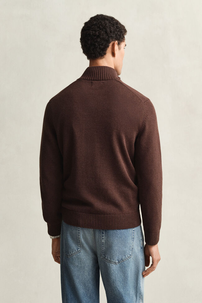 Casual Cotton tr&ouml;ja med dragkedja vid hals&ouml;ppningen