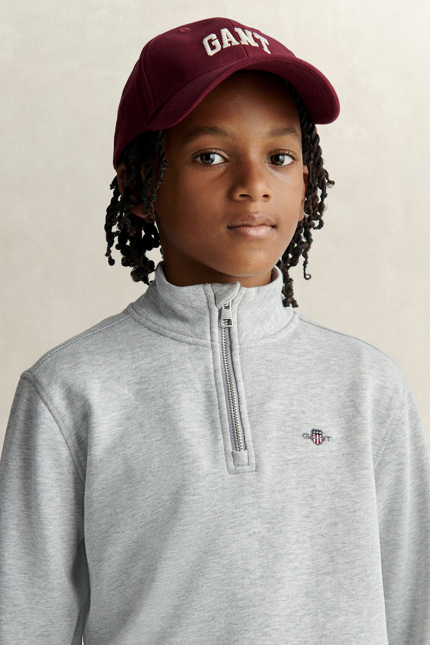 Teen Boys sweatshirt med half-zip