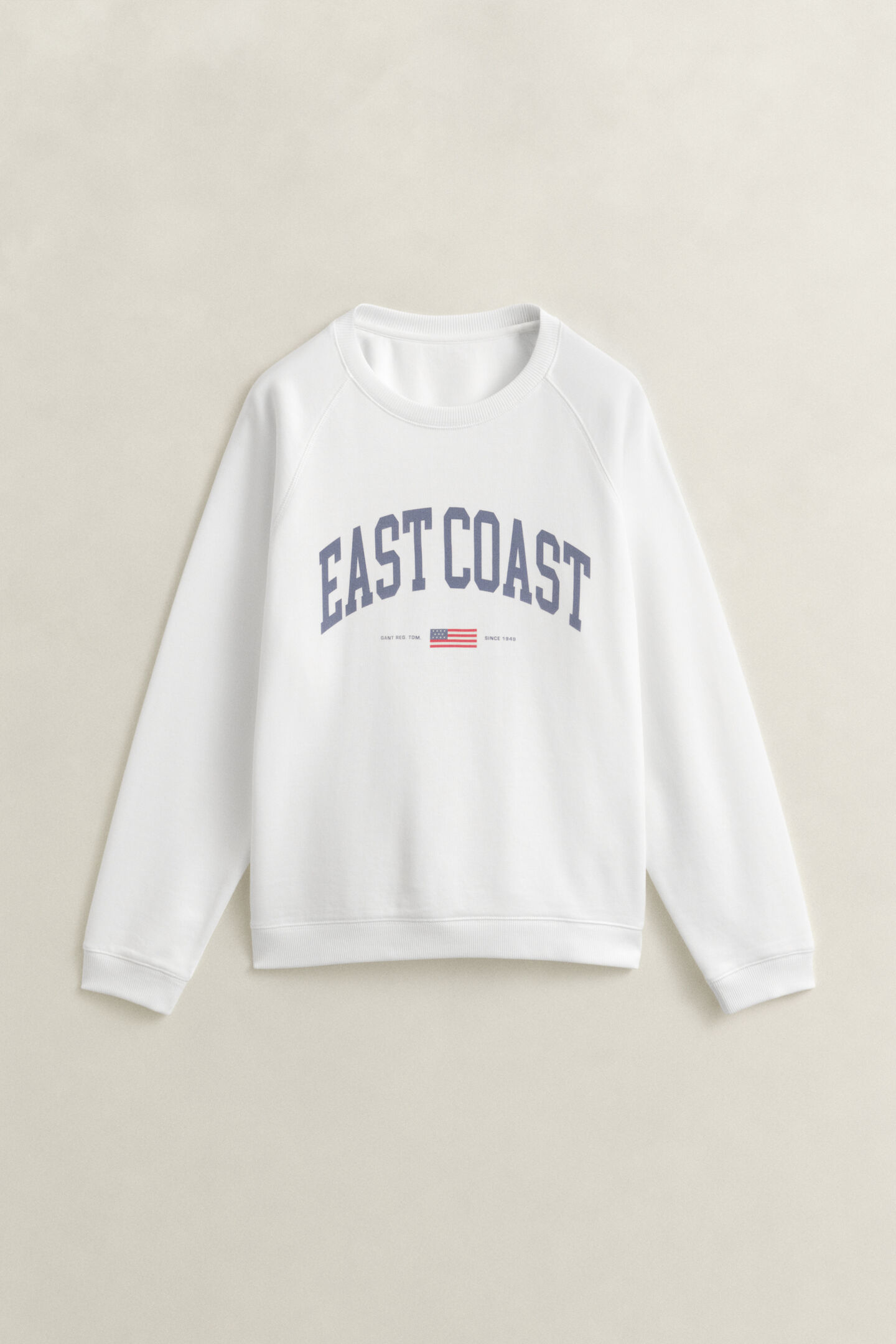 Rundhalsad sweatshirt med tryck