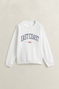 Rundhalsad sweatshirt med tryck