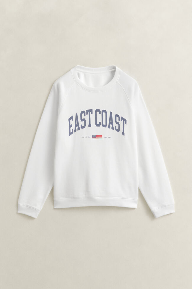 Rundhalsad sweatshirt med tryck