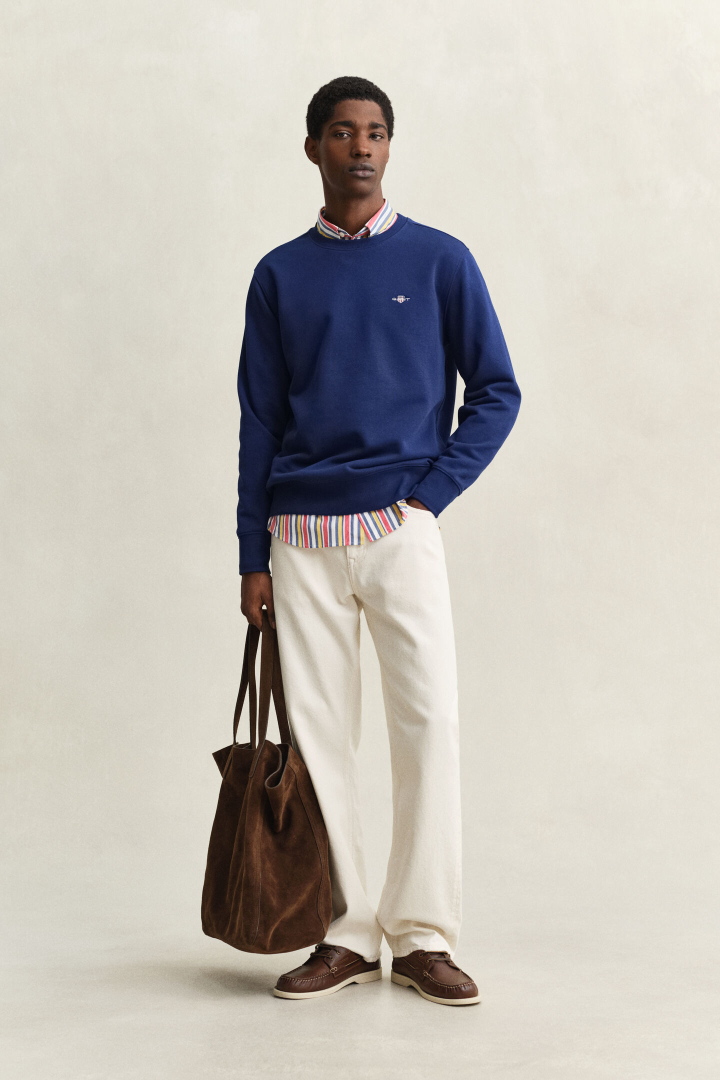 Shield sweatshirt med rund hals