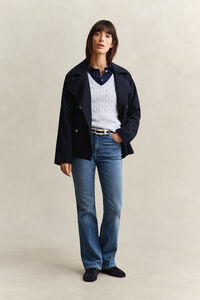 V-ringad kabelstickad tr&ouml;ja