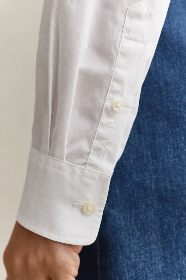 Bomullsskjorta med volang