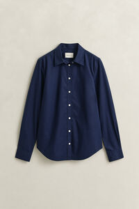 Slim fit poplinskjorta