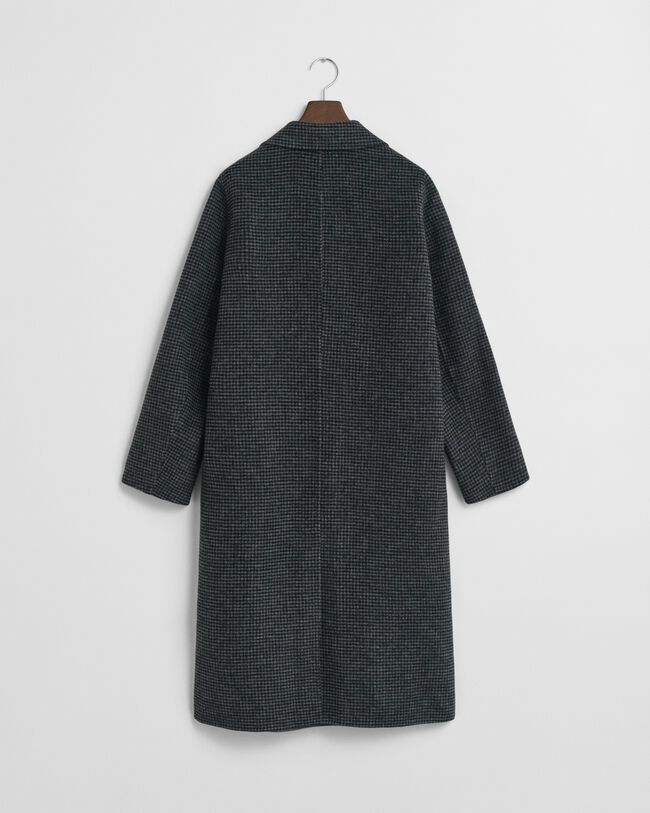 Rutig kappa med handsydda detaljer