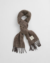 Fiskbensm&ouml;nstrad halsduk i mohair och alpacka