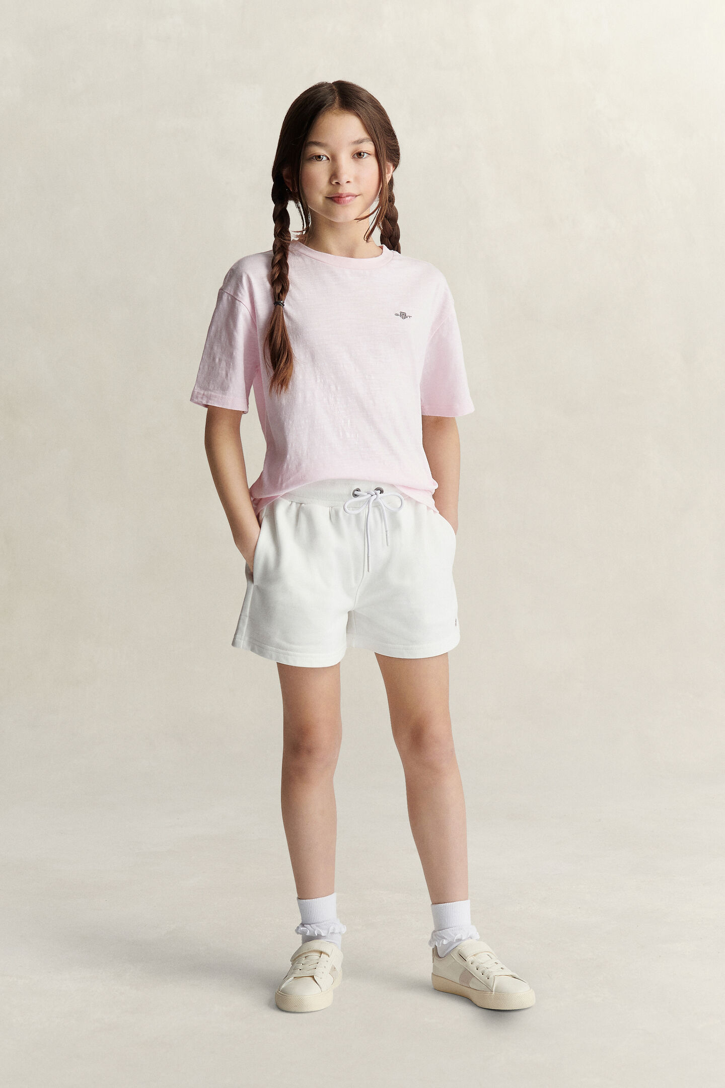 Teen Girls grovspunnen T-shirt