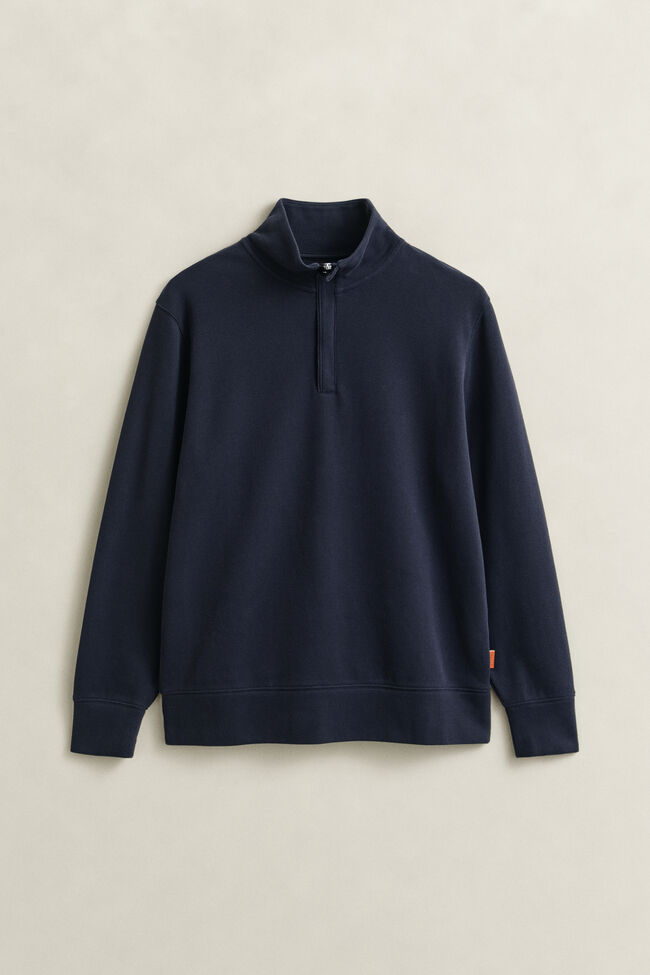 Sacker Rib sweatshirt med half-zip