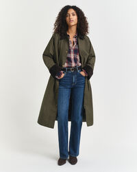 Car Coat i vaxad bomull