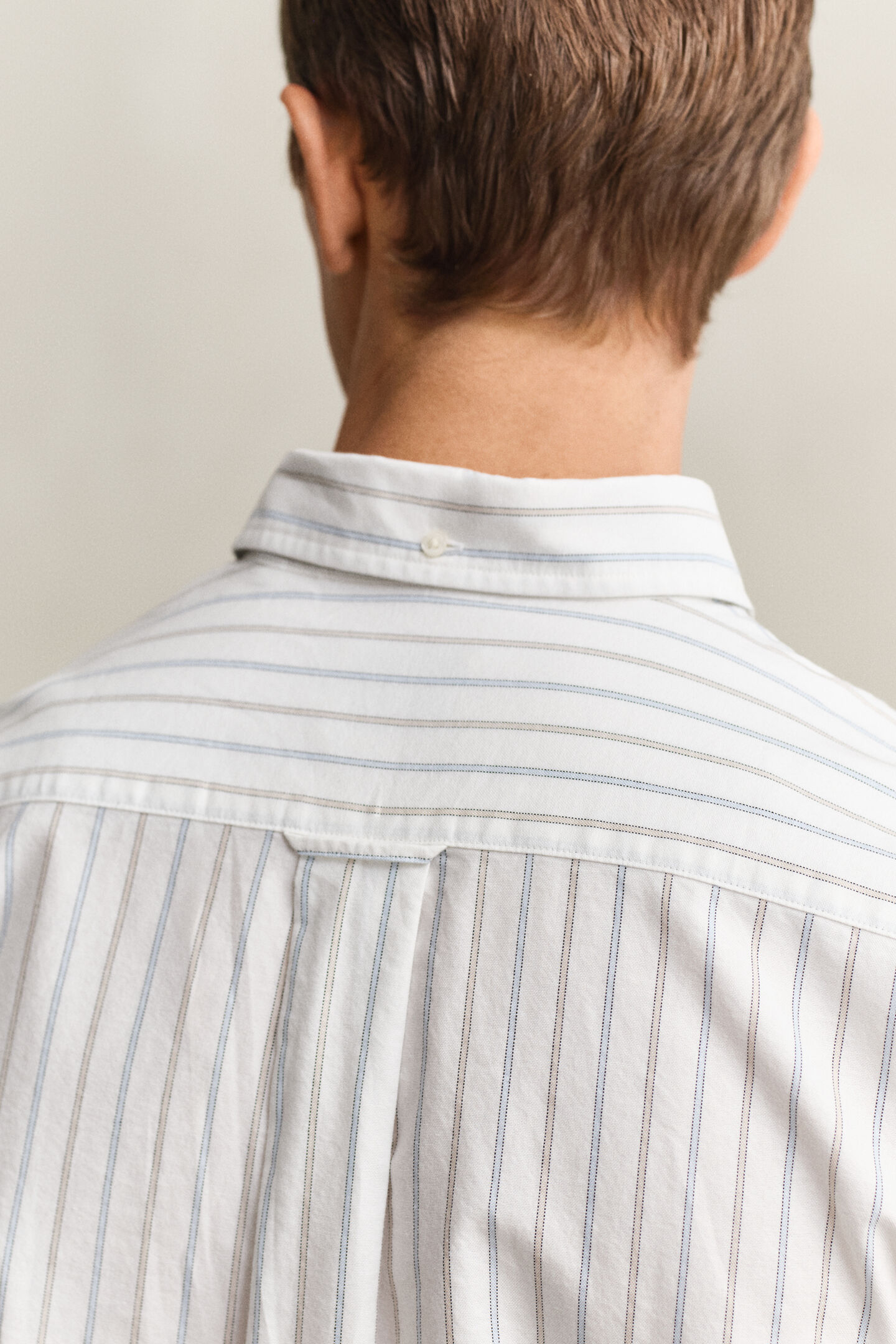 Klassisk randig oxfordskjorta