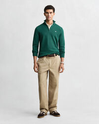 Casual Cotton tr&ouml;ja med dragkedja vid hals&ouml;ppningen