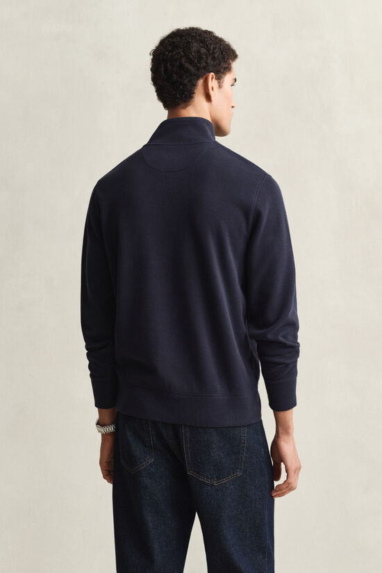 Sacker Rib sweatshirt med half-zip