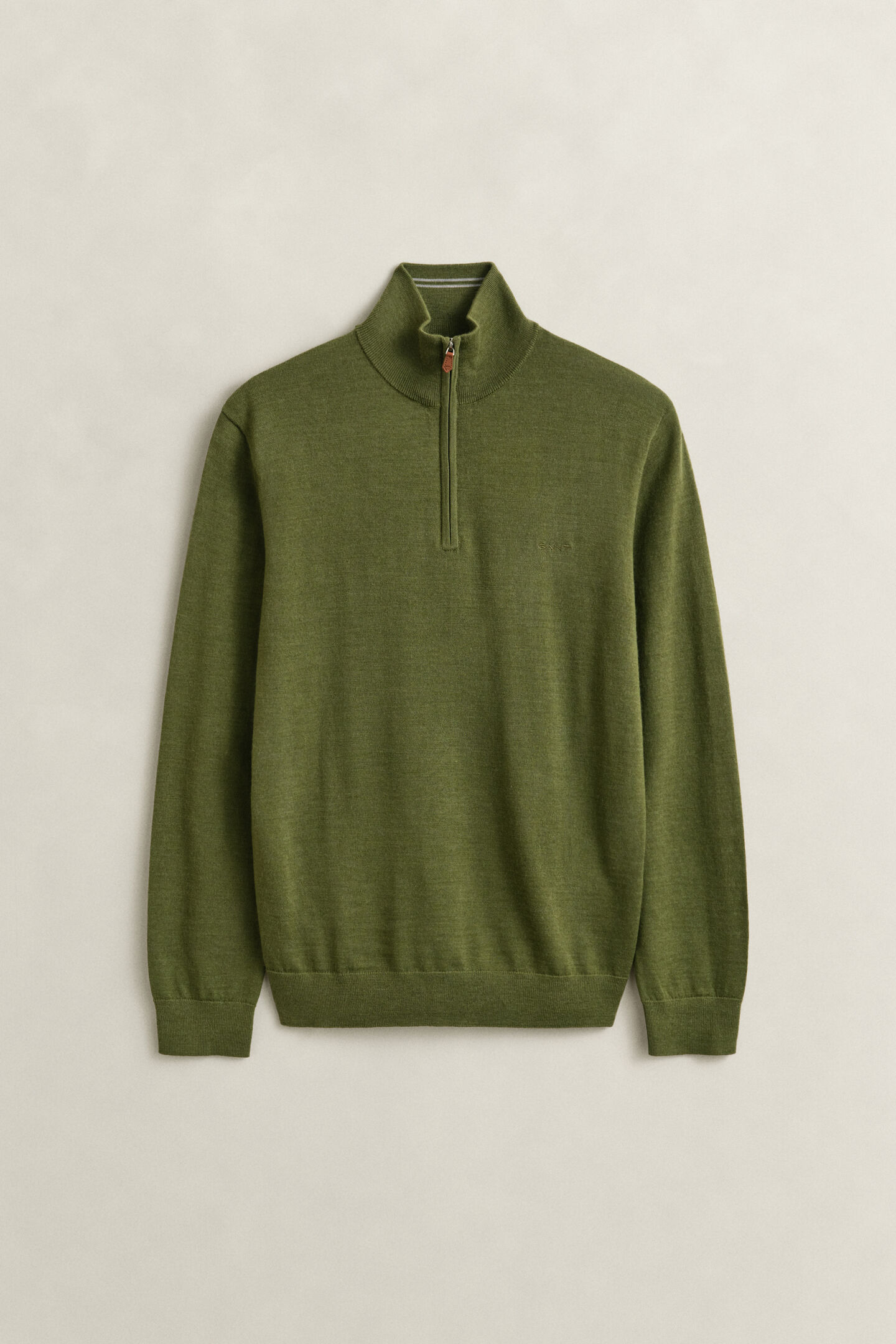 Tr&ouml;ja med half-zip i extra fin merinoull