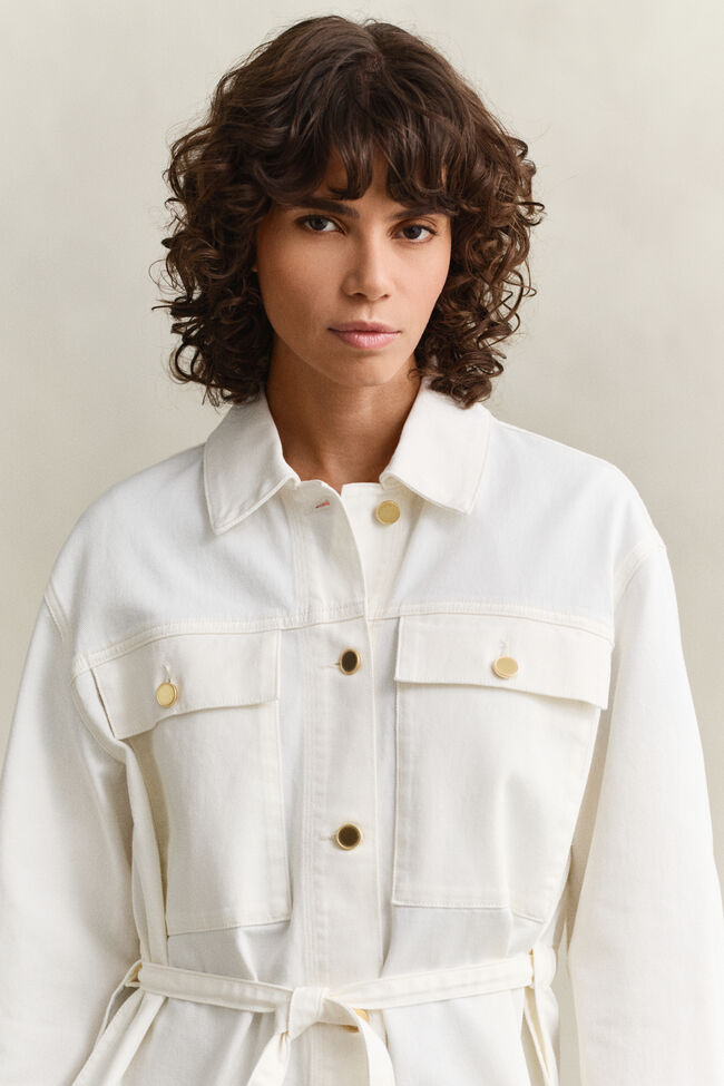 Denimjacka med b&auml;lte