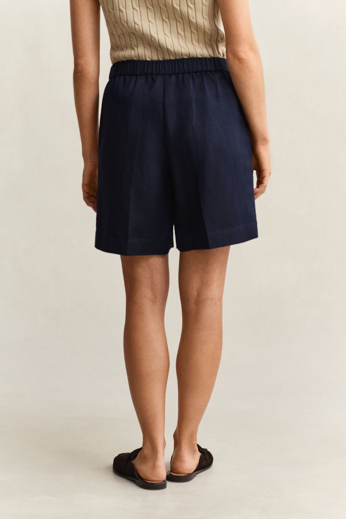 Shorts i linneblandning