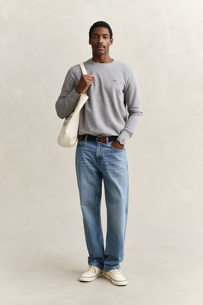 Shield sweatshirt med rund hals