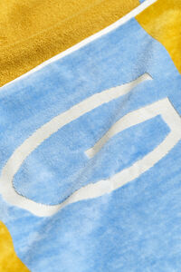 Strandhandduk med blockr&auml;nder