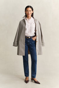 Regular fit klassisk rutig oxfordskjorta