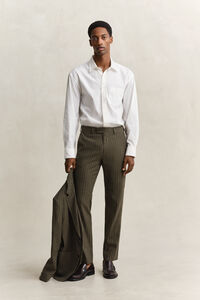 Relaxed fit dobbyv&auml;vd randig skjorta