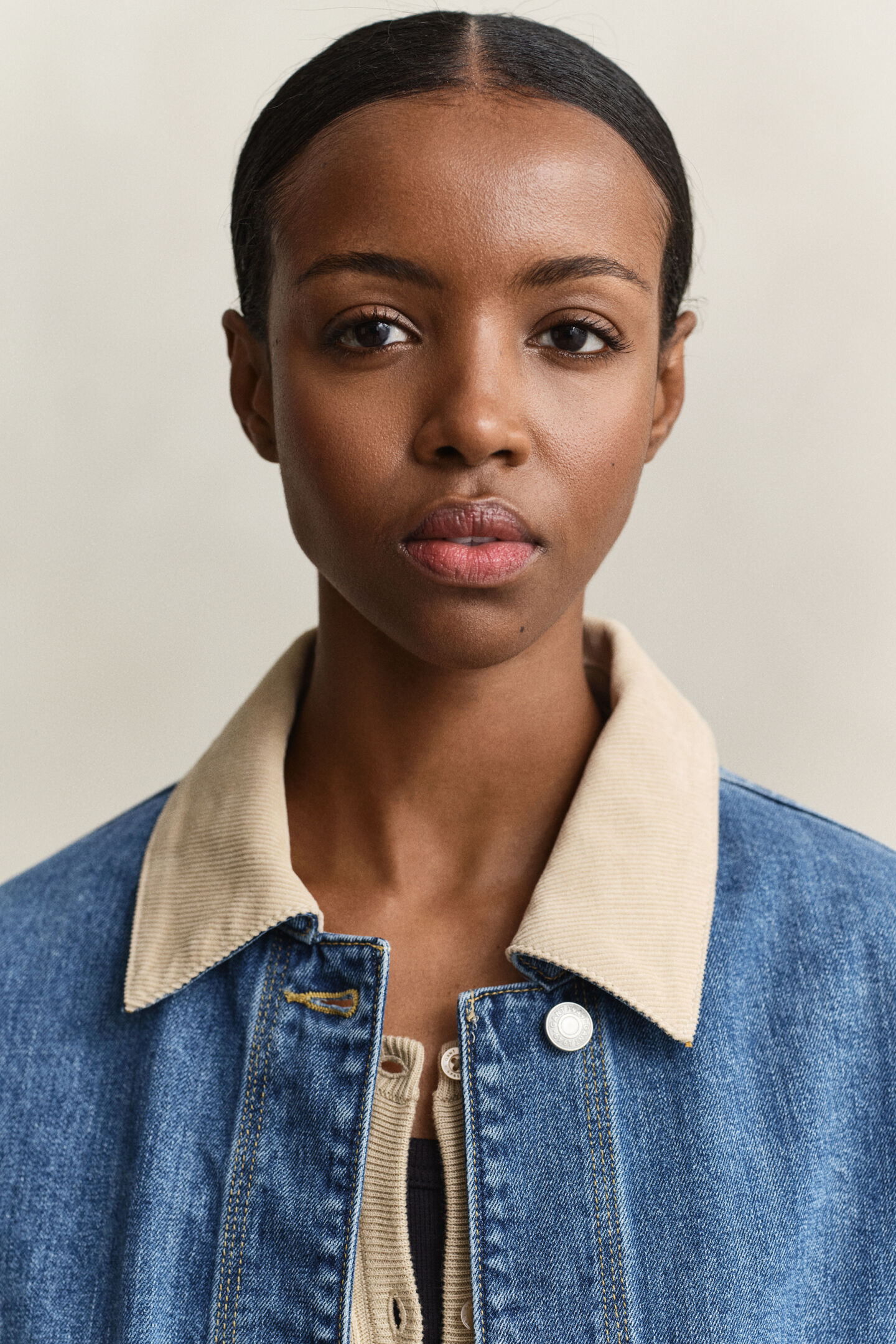 Decker-jacka i denim