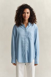 Indigof&auml;rgad skjorta