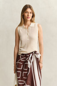 &Auml;rml&ouml;s spetsstickad topp