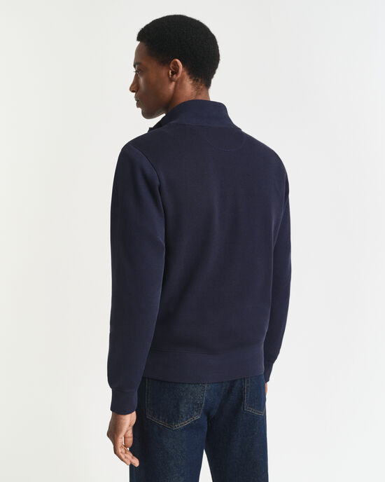 Sacker Rib sweatshirt med half-zip