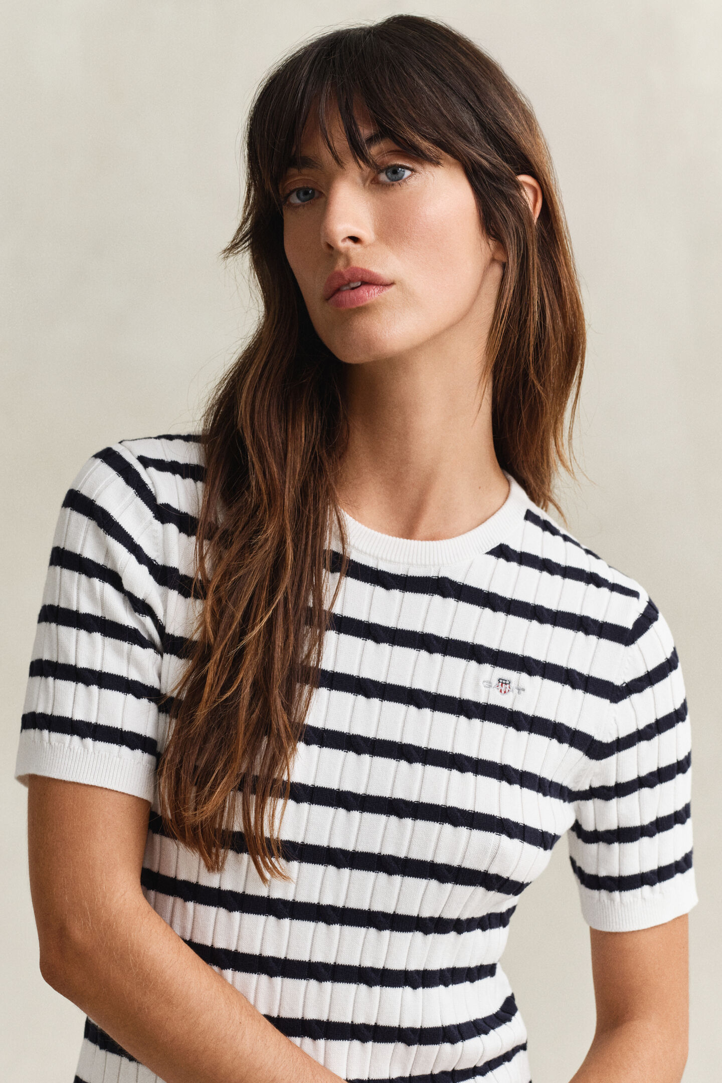 Kabelstickad bomullskl&auml;nning