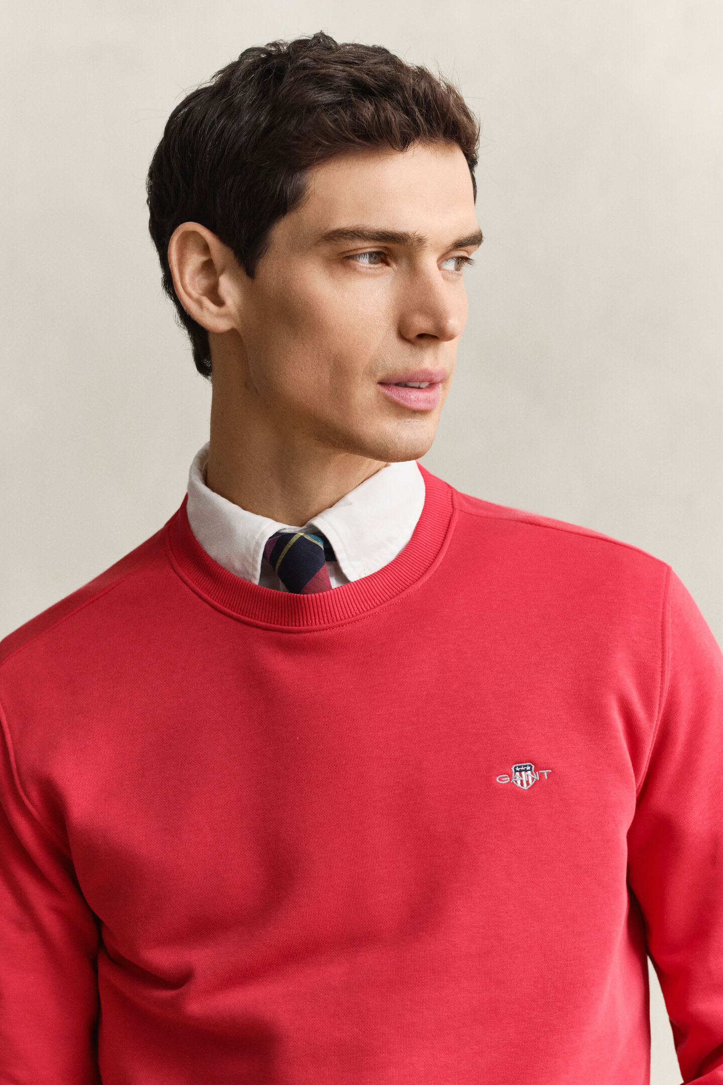 Shield sweatshirt med rund hals