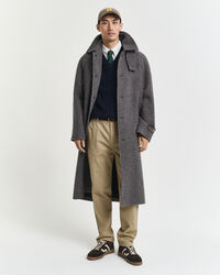 Kabelstickad v&auml;st i lammull