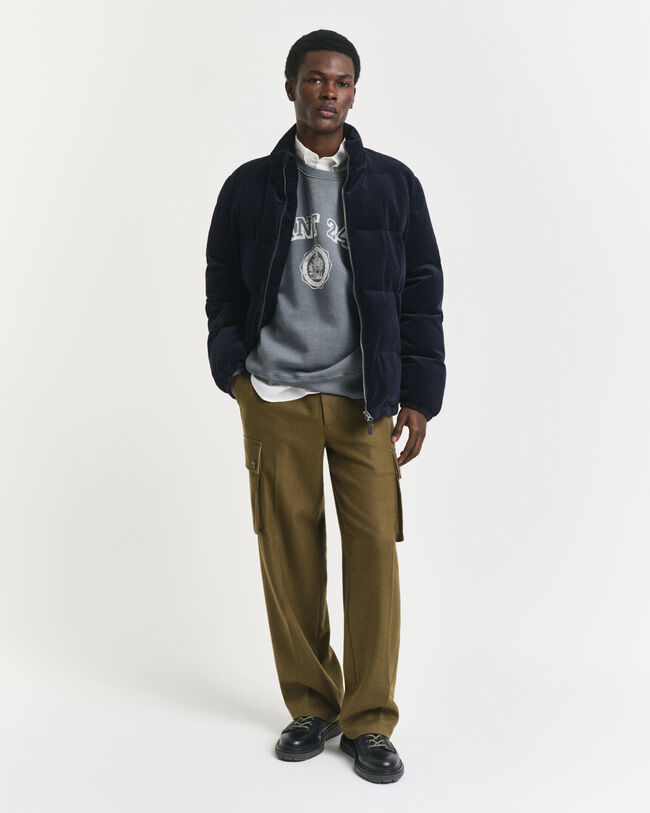 Rundhalsad sweatshirt med tryck