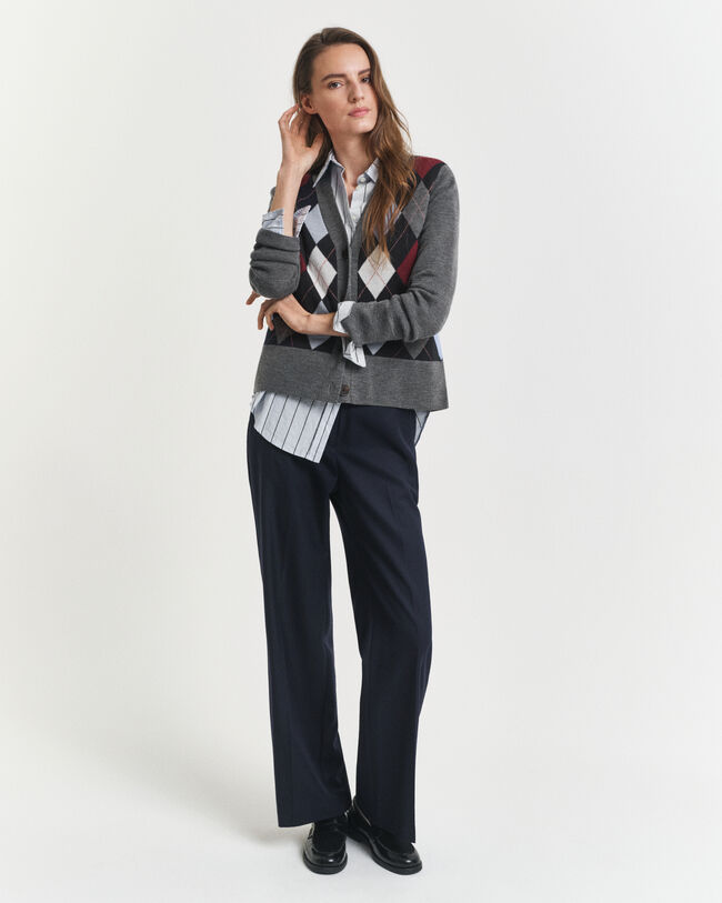 Argyle V-ringad kofta